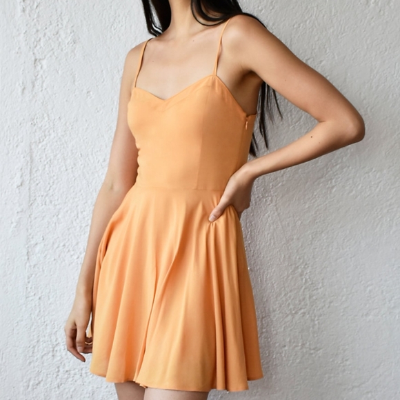 Fit-and-flare Mini Dress (Black) - Picture 1 of 3